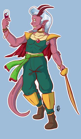 Known as Van to his friends, they are a dragon trapped in the shape of a man. Bereft of their earliest memories, and betrayed by a man they loved, they keep an upbeat demeanor to mask the sorrow.